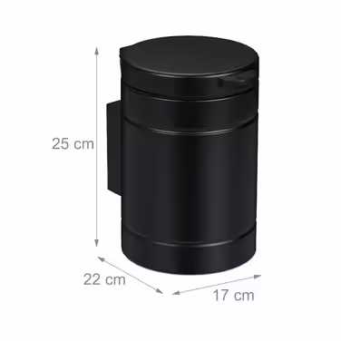 Relaxdays Cosmetic Containers Wall Mounting 3 Liter