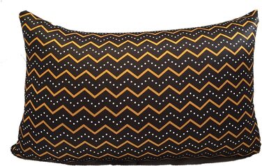 Прямокутна антистресова подушка COVERBAGBCN для шиї, мікроперли, Lycra, 36x25 см, зигзаг, машинне прання