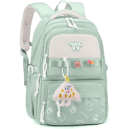 Шкільний рюкзак для підлітків: водонепроникний, великий, для дівчат та хлопців. Ідеальний для школи, подорожей та повсякденного використання (Блакитний)