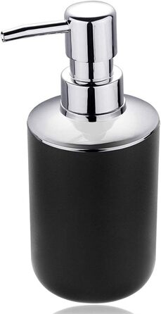 Набір аксесуарів для ванної кімнати Icegrey: 6 предметів, чорний (дозатор для рідкого мила, тримач для зубних щіток, стакан, мильниця, тримач для туалетного йоржика, сміттєвий контейнер)