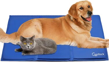 GoStock Cooling Mat for Dogs, Pet Cooling Mat Non-Toxic Gel Self-Cooling Mat for Dogs and Cats, Pet Cooling Mat Dog Cooler Pad for Crates, Kennels and Beds (90 * 50cm) (XL 90×60cm)