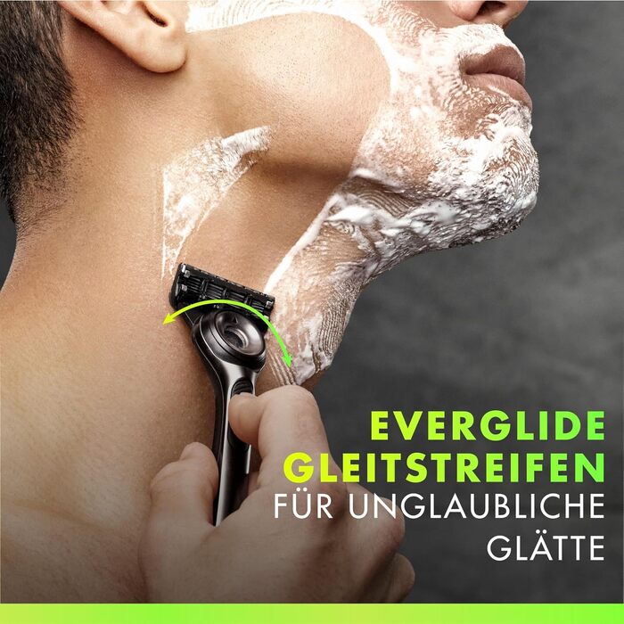 Смінні касети для чоловічих бритв Gillette Labs, оригінальні леза, чорні, 16 шт (6 шт у комплекті)