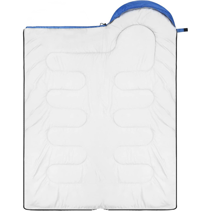 Сплячий мішок Outdoor Sportneer для дорослих та дітей - легкий спальник для кемпінгу, походів, рюкзаків, 220x75 см, блакитний