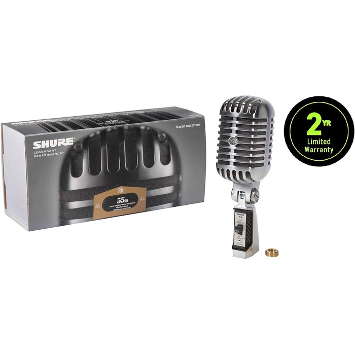 Мікрофон вокальний Shure 55SH Serie II Iconic Unidyne - динамічний, з нирковою характеристикою, для живих виступів
