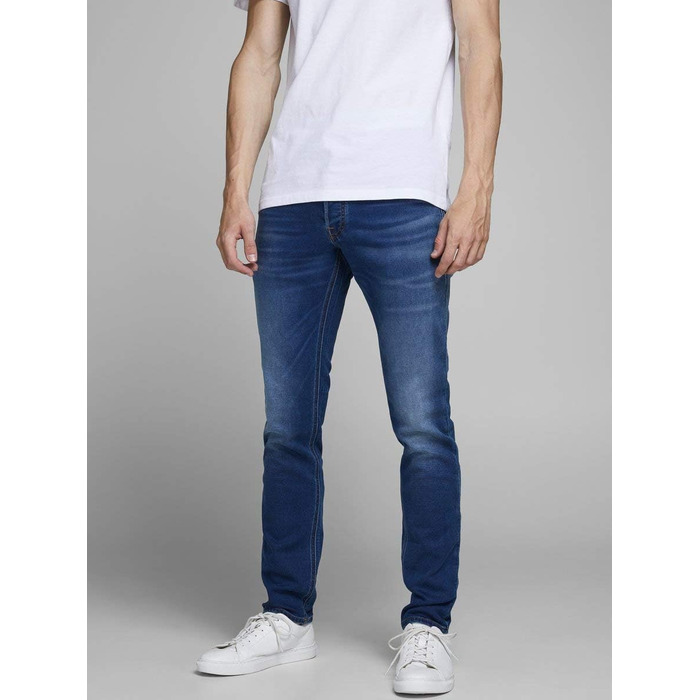 Джинси чоловічі JACK & JONES Jjiglenn Original Ge 006, синій денім, 34W/32L