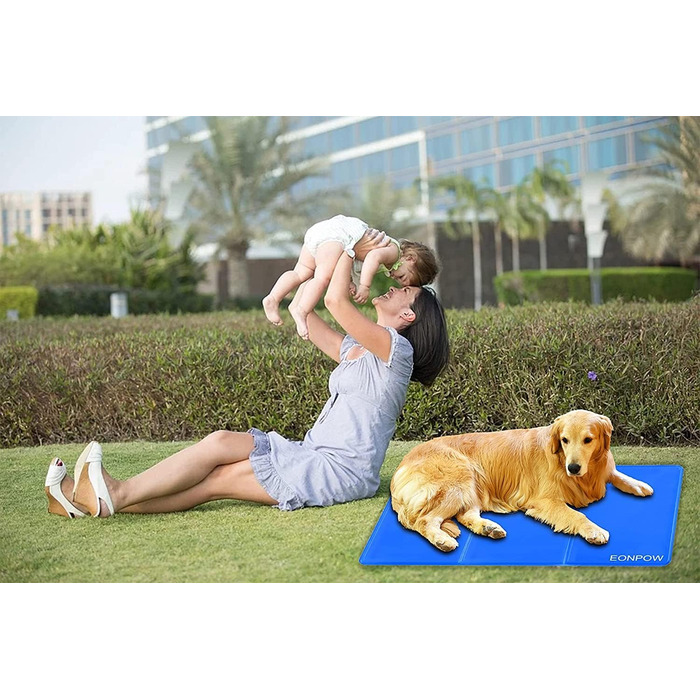 EONPOW Dog Cooling Mat, Cooling Mat for Dogs Pet Cooling Mat Non-Toxic Gel Self-Cooling Pad and Cat Cooling Pads XL(75*120cm)