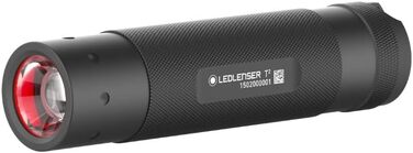 Тактичний ліхтарик Ledlenser T², 240 люмен, 180 м, металевий корпус, 3xAAA, для полювання, риболовлі та туризму, чорний