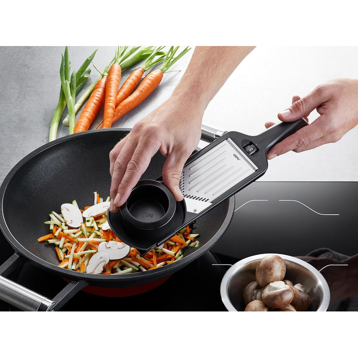 GEFU V-Hobel Julienne: для ідеальних овочевих та фруктових слайсів та жульєнів (Violi 2.0, керамічний ніж)