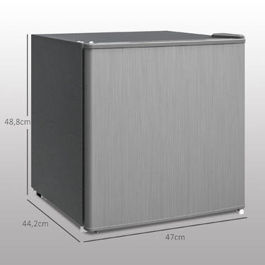 HOMCOM Mini Freezer 35 L Electric Freestanding Freezer Box 161 W Mini Freezer Chest Freezer Mini Refrigerator -14 to -24℃ 5-Stage Temperature Control 47 x 44.2 x 48.8 cm Grey | Aosom