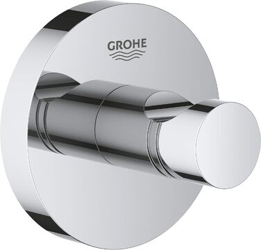 GROHE Essentials | Bathroom Accessories - Toilet Brush Set | 40374001 & Essentials | Bathroom Accessories - Bathrobe Hook | chrome | 40364001