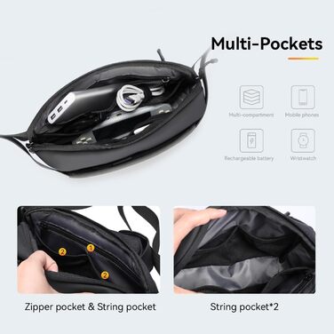 Сумка на плечі Mark Ryden Leicht: чоловіча/жіноча, темно-зелена, з YKK-блискавкою та магнітною застібкою