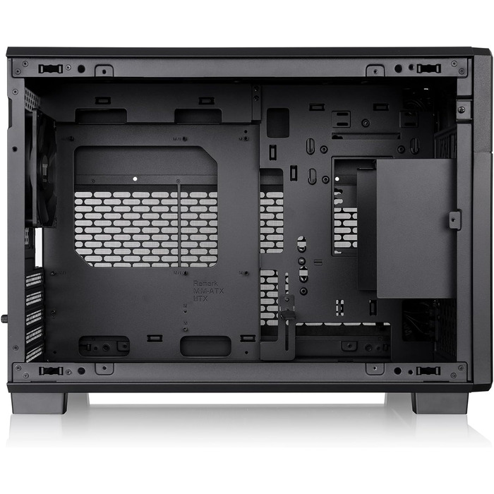 Корпус для ПК Thermaltake TR200 Micro Chassis, Micro-ATX/Mini-ITX, підтримка СРО 360мм, 7 вентиляторів 120мм, USB-C, чорний