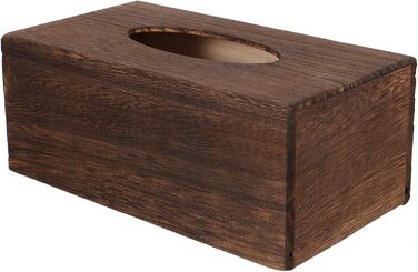 Cabilock 1 Piece Tissue Box Facial Tissue Box Wood Cosmetic Tissues Box Paper Towel Box Tissue Box Dispenser for Office Kitchen Living Room Bedroom Desk