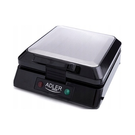 Вафельниця ADLER AD3036, 1500 Вт, сріблястий/сірий