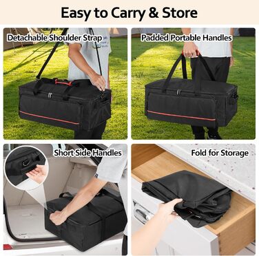 HODRANT Pizza Oven Carry Bag, Compatible With Ooni Koda 12 Gas Pizza Oven, Outdoor Cover With Shoulder Strap, Oven Accessory