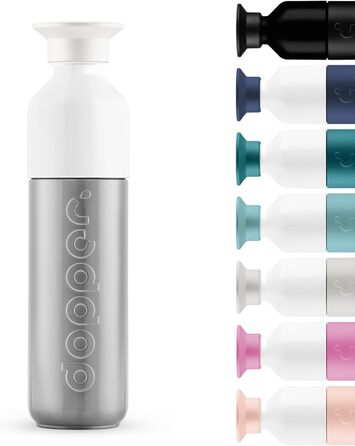 Dopper 580ml Insulated Stainless Steel Thermos Bottle - Leakproof, Keeps Drinks Cold for 24h/Hot for 9h - Thermobecher/Coffee Mug for Water, Tea