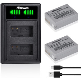 Акумулятор Hisewen NB-10L 1500mAh та зарядний пристрій для Canon PowerShot G1 X, G3 X, G15, G16, SX40 HS, SX50 HS, SX60 HS