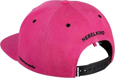 Кепка Snapback Nebelkind Cyberpunk: стильна кепка unisex для чоловіків та жінок, прямий козирок, рожевий колір, регульований розмір (OneSize)