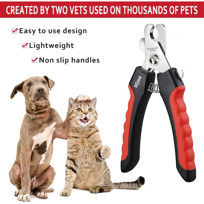 Професійний кусачок для нігтів собак та котів з захистом, рожевий