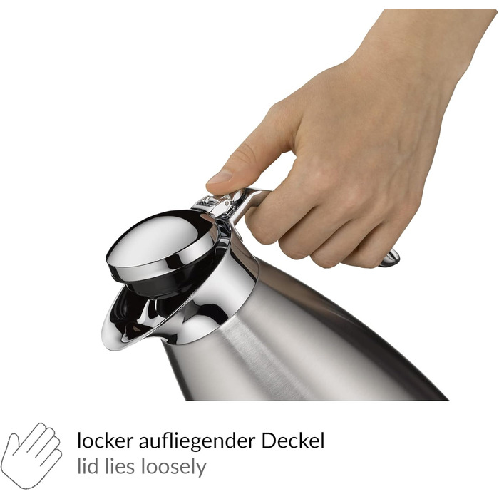 alfi Thermos Carafe Gusto TT, Brushed Stainless Steel 1.5 l