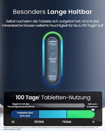 Pro Breeze Osmo: Безшумний осушувач повітря для дому – таблетки 700г (до 100 днів) – для кімнати, шафи, авто