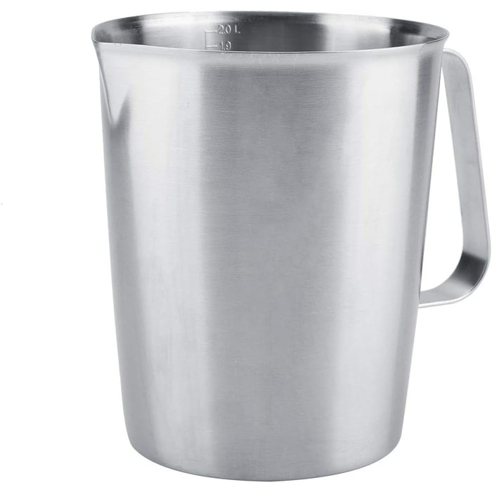 2000 ml Stainless Steel Measuring Cup, Measuring Pitcher with Handle for Latte Art Espresso Machines