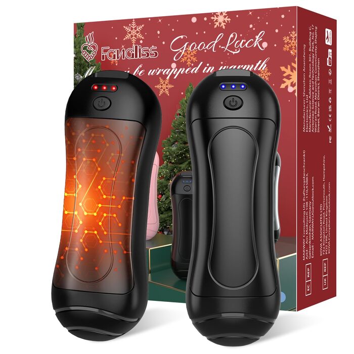 Електричний грілка для рук FANDLISS 6000 mAh USB, 2 шт. - для кемпінгу, на вулицю, на подарунок