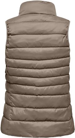 Жіночий жилет ONLY Onlnewclaire з акцентованим кантом, кольори ялина/деталь: кантовий тон в тон (L, Fossil/деталь: кантовий тон в тон)