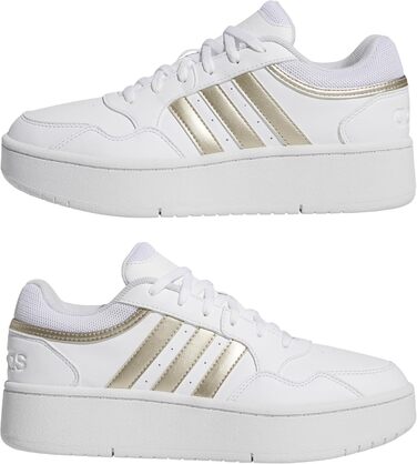 Жіночі кросівки Adidas Hoops 3.0 Bold (39 1/3 EU, білий, металік, алюміній)