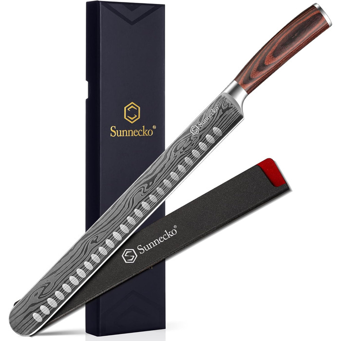 Ніж Sunnecko для овочів та фруктів 9 см: універсальний кухонний ніж з нержавіючої сталі з ергономічною ручкою