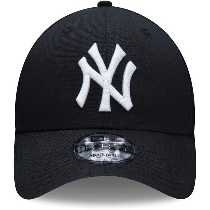 Кепка New Era 9Forty League Essential MLB - універсальний розмір, чорний/білий логотип (Yankees, Dodgers, Braves)