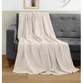 Плед Baumwoll Waffeldecke Utopia Bedding: бавовна, вафельна тканина, 152x127 см, хакі
