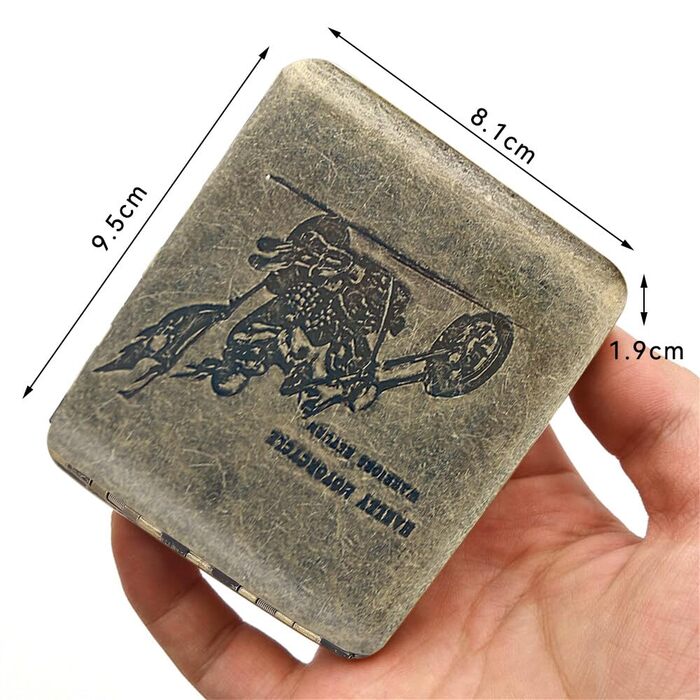 Металеве тютюнотримач для 20 сигарет, золотий, Ritter