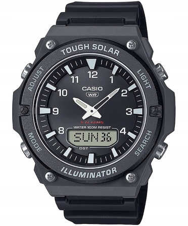 Чоловічий спортивний годинник Casio AQ-S820W Solar, Світовий час