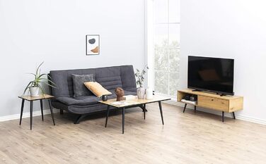 AC Design Jasper Bettcouch Dunkelgrau/Schwarz