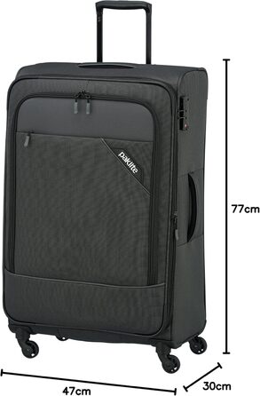 Чемодан ручної поклажі Paklite Derby 55 см, 41 л, 4 колеса, з TSA замком, функція розширення