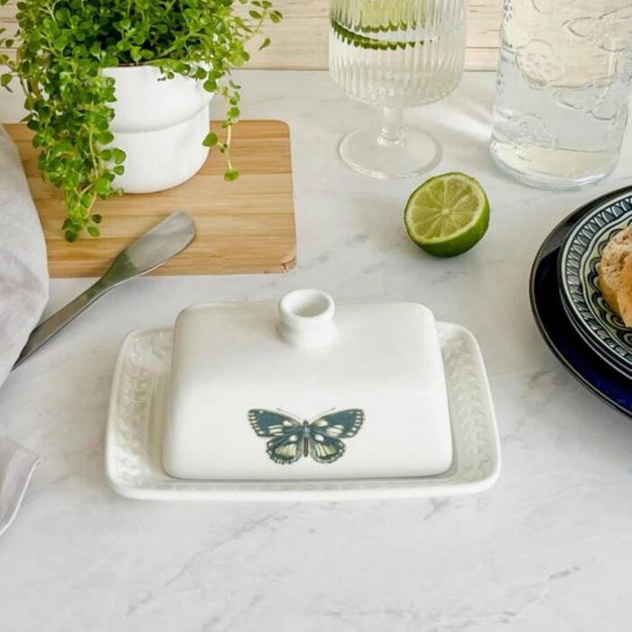 Portmeirion Botanic Garden Harmony Butter Dish with Lid