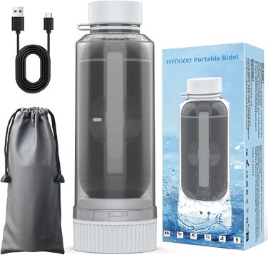Travel Bidet, VITCOCO Post-Shower Portable Bidet Sprayer, Electric Bidet Rechargeable, Intimate Wash, Saves Paper, Essential for Postpartum | Infant | Hemorrhoid Care