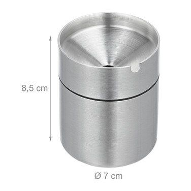 Relaxdays ashtray with lid