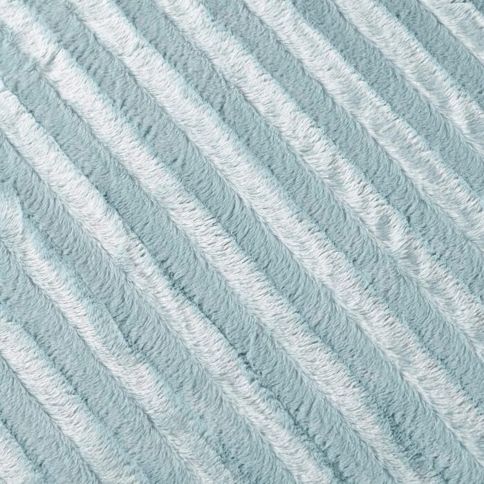 Плед Madison Park Duke Luxury: м'який, пухнастий, з довгого хутра, 50x60 см, блакитний