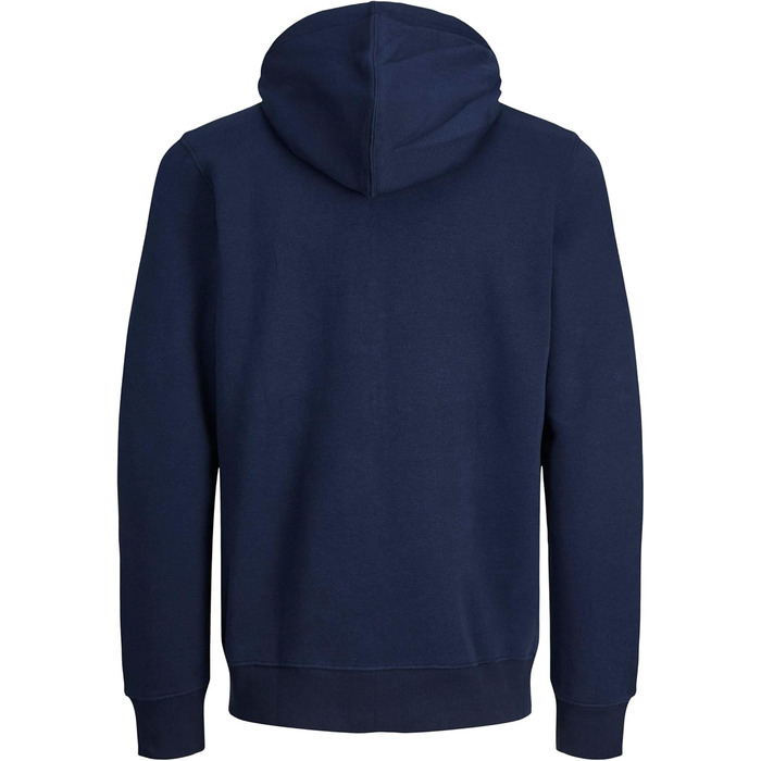 Куртка Jack & Jones Plus Size з капюшоном, чорна, 6XL