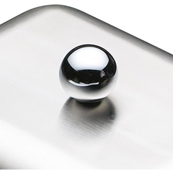 MasterClass Double-Walled Insulated Master Class Butter Dish with Lid, Stainless Steel, Silver, 16 x 12.2 x 9 cm