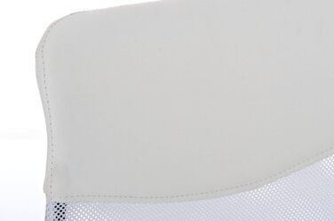 Офісний стілець La Silla Española Santander з підголівником, білий, поліестер, 52x55x118 см