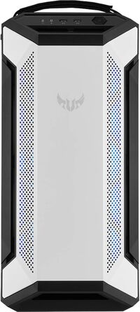 Корпус ПК ASUS TUF Gaming GT501 White Edition Mid-Tower для материнських плат EATX з 2x USB 3.1, сталевий каркас, 4 вентилятори, скло