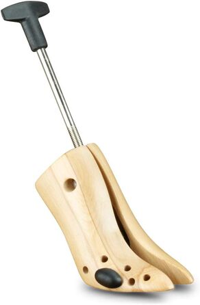 Langer & Messmer shoe stretchers for women against tight shoes, boots, or high heels - made of solid beechwood and metal mechanics - stretches in width or length & incl. leather stretching spray (EU 37/39.5, UK 4.5/6, High Heels)