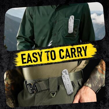 Мультитул BIBURY: тактичний ніж для виживання, EDC, подарунок для чоловіків, мультиінструмент для туризму та повсякденного використання