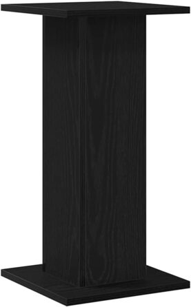 Підставка для колонок vidaXL, 2 шт., висока, для Hi-Fi, домашнього кіно, саундбар, покращене звучання, ДСП, чорна ельха, 30x30x60 см