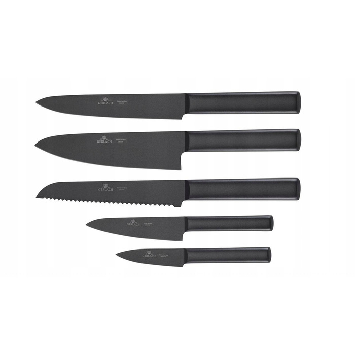 Набір ножів у підставці Gerlach Ambiente Black NK 984, 5 предметів