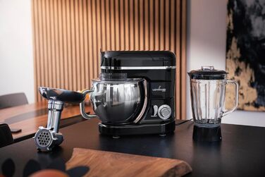 Lehmann Universal Kitchen Machine 3-in-1 Set | Stand Mixer with Planetary Mixing System | Multifunctional Kitchen Machine with Meat Grinder | Includes 1.5L Juice Extractor and 5L Stainless Steel Bowl