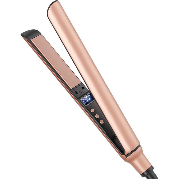Випрямляч для волосся 2-в-1 Ceramic Straight: випрямлення та локони, рожеве золото, для всіх типів волосся